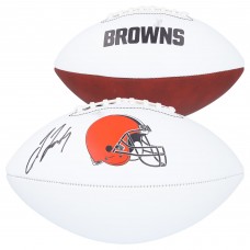 Jerry Jeudy Cleveland Browns Autographed Fanatics Authentic Franklin White Panel Football