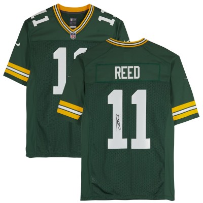 Игровая джерси Jayden Reed Green Bay Packers Autographed Fanatics Authentic Green Nike Limited