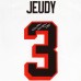 Игровая джерси Jerry Jeudy Cleveland Browns Autographed Fanatics Authentic White Nike Limited