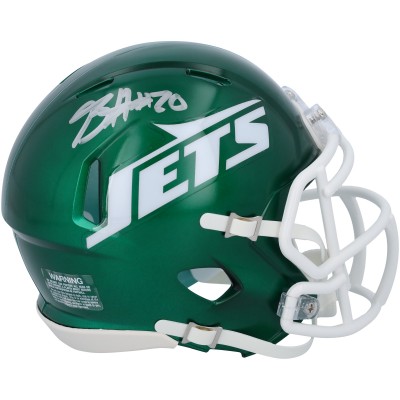 Breece Hall New York Jets Autographed Fanatics Authentic 2024 Ridell Speed Mini Helmet