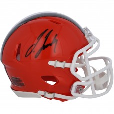 Jerry Jeudy Cleveland Browns Autographed Fanatics Authentic Riddell 2024 Speed Mini Helmet