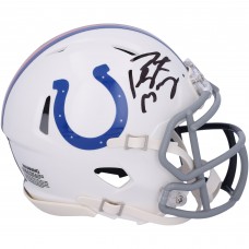 Indianapolis Colts & Denver Broncos Autographed Fanatics Authentic Half & Half Riddell Speed Mini Helmet - Signature on Colts Side