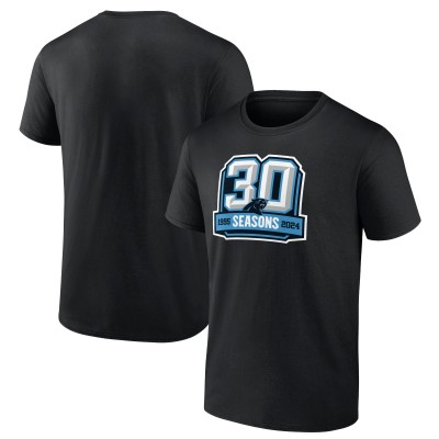 Футболка Carolina Panthers Black 30th Anniversary