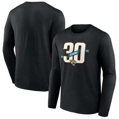 Футболка с длинным рукавом Jacksonville Jaguars 30th Anniversary - Black