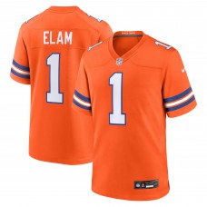 Игровая джерси Denver Broncos Jason Elam Nike Orange Retired Player Alternate Game