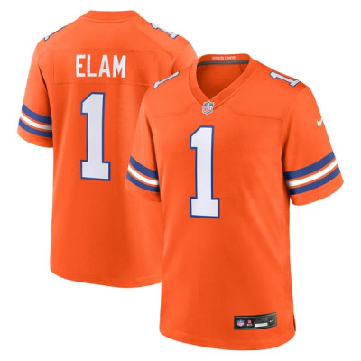 Джерси Denver Broncos Jason Elam Nike Orange Retired Alternate Game