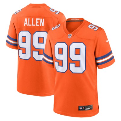 Игровая джерси Denver Broncos Zach Allen Nike Orange Alternate Game