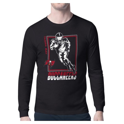 Футболка с длинным рукавом Tampa Bay Buccaneers Starter Player Grid Graphic - Black
