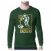Футболка с длинным рукавом Green Bay Packers Starter Olive Player Grid Graphic