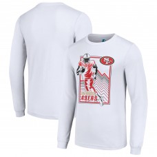 Футболка с длинным рукавом San Francisco 49ers Starter Player Grid Graphic - White