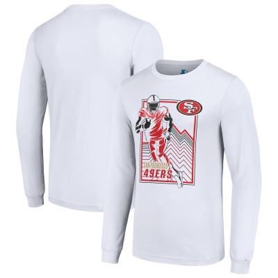 Футболка с длинным рукавом San Francisco 49ers Starter Player Grid Graphic - White