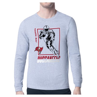 Футболка с длинным рукавом Tampa Bay Buccaneers Starter Player Grid - Heather Gray