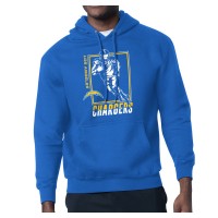 Los Angeles Chargers Starter Powder Blue Player Grid Pullover Hoodie
