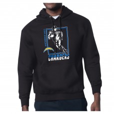 Los Angeles Chargers Starter Black Player Grid Pullover Hoodie