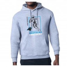 Толстовка Carolina Panthers Starter Heather Gray Player Grid