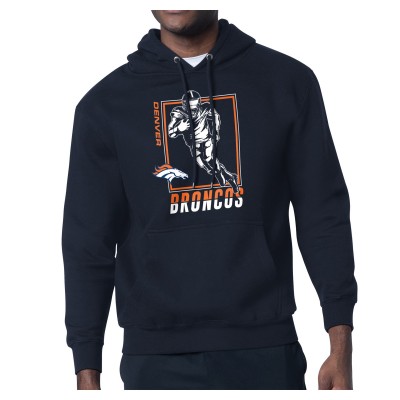 Denver Broncos Starter Navy Player Grid Pullover Hoodie