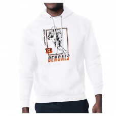 Cincinnati Bengals Starter White Player Grid Pullover Hoodie