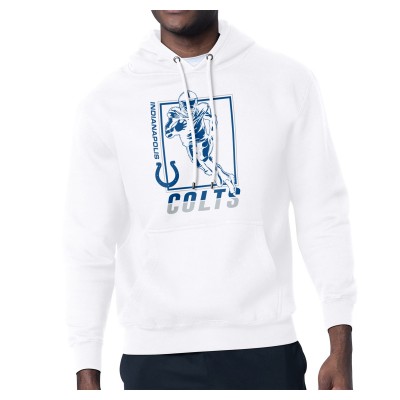 Indianapolis Colts Starter White Player Grid Pullover Hoodie