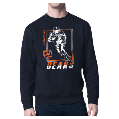 Свитшот Chicago Bears Starter Navy Grid Pullover