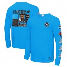 Футболка с длинным рукавом Carolina Panthers Julius Peppers Mitchell & Ness Blue Pro Bowl