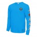 Футболка с длинным рукавом Carolina Panthers Julius Peppers Mitchell & Ness Blue Pro Bowl