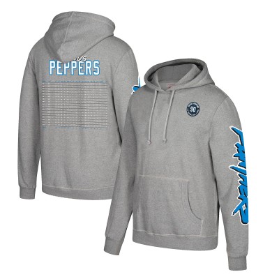 Толстовка Carolina Panthers Julius Peppers Mitchell & Ness Heather Gray Name & Number