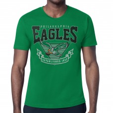 Футболка Philadelphia Eagles Starter ‘80s Inspired Retro Logo - Kelly Green