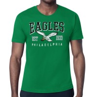 Philadelphia Eagles Starter Distressed Retro Logo T-Shirt - Kelly Green