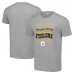 Pittsburgh Steelers Starter Heather Gray Four Team Name Logo T-Shirt Pittsburgh Steelers Starter Heather Gray Four Team Name Logo T-Shirt
