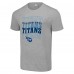 Футболка Tennessee Titans Starter Four Team Name Logo - Heather Gray