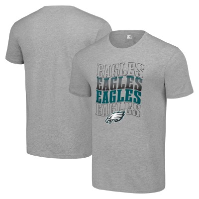 Футболка Philadelphia Eagles Starter Four Team Name Logo - Heather Gray