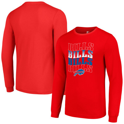 Футболка с длинным рукавом Buffalo Bills Starter Red Team Name Graphic