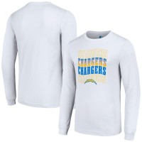 Los Angeles Chargers Starter White Team Name Graphic Long Sleeve T-Shirt