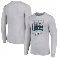 Футболка с длинным рукавом Philadelphia Eagles Starter Team Name Graphic - Heather Gray