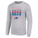 Футболка с длинным рукавом Buffalo Bills Starter Heather Gray Team Name Graphic
