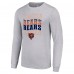 Футболка с длинным рукавом Chicago Bears Starter Heather Gray Team Name Graphic