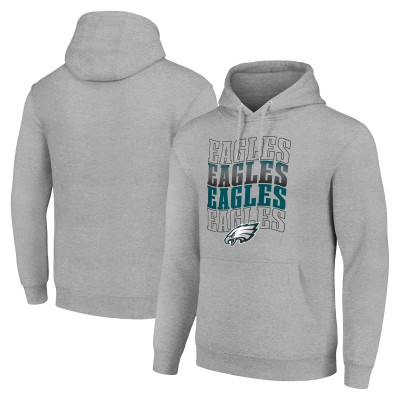 Толстовка Philadelphia Eagles Starter Four Team Name Logo Fleece - Heather Gray