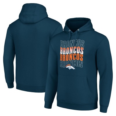 Толстовка Denver Broncos Starter Navy Four Team Name Logo Fleece