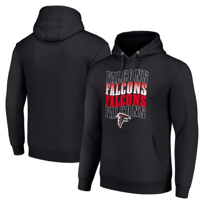 Толстовка Atlanta Falcons Starter Black Four Team Name Logo Fleece