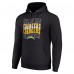 Los Angeles Chargers Starter Black Four Team Name Logo Fleece Pullover Hoodie