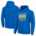Los Angeles Chargers Starter Royal Four Team Name Logo Fleece Pullover Hoodie
