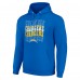Los Angeles Chargers Starter Royal Four Team Name Logo Fleece Pullover Hoodie