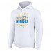 Los Angeles Chargers Starter White Four Team Name Logo Fleece Pullover Hoodie