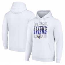 Толстовка на флисе Baltimore Ravens Starter Four Team Name Logo Fleece - White