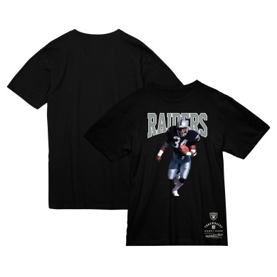 Las Vegas Raiders Bo Jackson Mitchell & Ness Black Sideline Retired Player T-Shirt