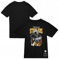 Футболка Troy Polamalu Pittsburgh Steelers Mitchell & Ness Sideline Retired Player - Black