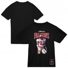 Футболка Atlanta Falcons Deion Sanders Mitchell & Ness Black Sideline Retired Player