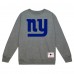 New York Giants Mitchell & Ness Heather Gray Basic Fleece Pullover Sweatshirt