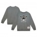 Las Vegas Raiders Mitchell & Ness Heather Gray Basic Fleece Pullover Sweatshirt