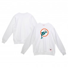 Кофта Miami Dolphins Mitchell & Ness White Basic Fleece